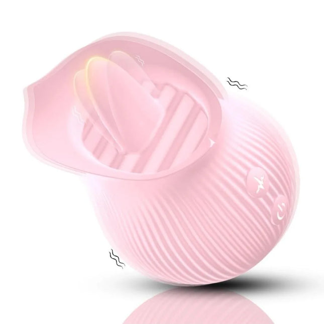 1pc Rose Vibrator Toy Female, Rose Sex Toys for Women, Blowjob Tongue Clitoral Stimulator Toys with 12 Modes for Women Masturbation, Clitoral Stimulator for Women Pleasure, Adult Sex Toys