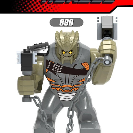 Building blocks, Marvel superheroes, assembled dolls, Spider Man, Iron Man, Venom, Shark, Deadpool, DIY gifts, children's toys