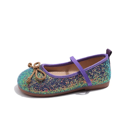 Glitter Little Mermaid Princess Shoes for Girls Stylish Evening Dress Shoes Girl Bling Birthday Wedding Party Shoes Kids