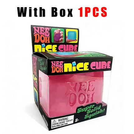 New Schylling Nee doh Nice Squishy Toys Squeezing Toy Cube for Stress relief and Fingertip Release Toy for Pinching and Playing