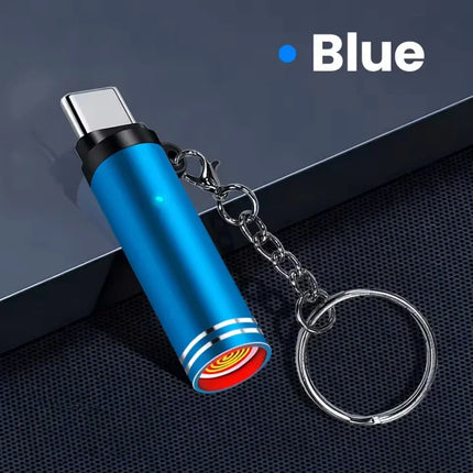 Mini Type C Mobile Phone Cigarette Lighter Air Blowing Smoking Cigarette Lighter Outdoor Safety USB C Lighter Adapter