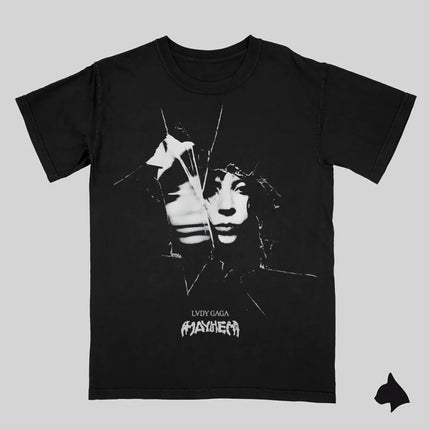Street Hip Hop American Rapper Singer Lady Gaga Print T-shirt Oversized Y2k Women Men Casual Cotton Harajuku Female Short Sleeve