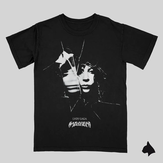 Street Hip Hop American Rapper Singer Lady Gaga Print T-shirt Oversized Y2k Women Men Casual Cotton Harajuku Female Short Sleeve