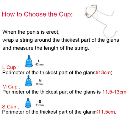 Male Penis Extender Vacuum Cup Set Glans Extension Penise Master Pump Sleeve Belt For Men Stretcher Enhancement Adult Product