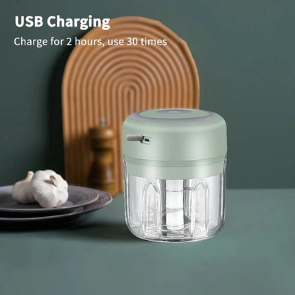 2026New Meat Grinder Electric Garlic Crusher Food Chopper Mini Garlic Press Vegetable Chopper Masher Machine USB Kitchen Gadgets