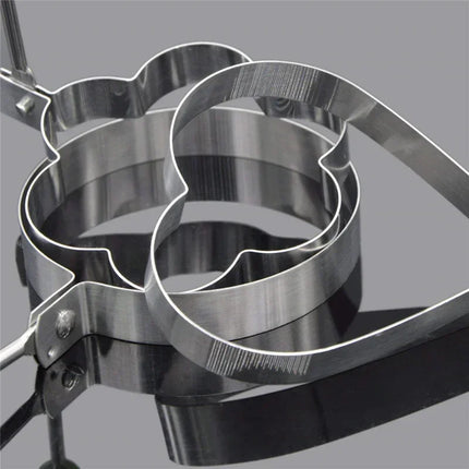 1/5PCS Stainless Steel Round/Heart/Flower/Five-Pointed Star And Mouse Shaped Egg Baking Mold Ring Cooking Tools Kitchen Utensil