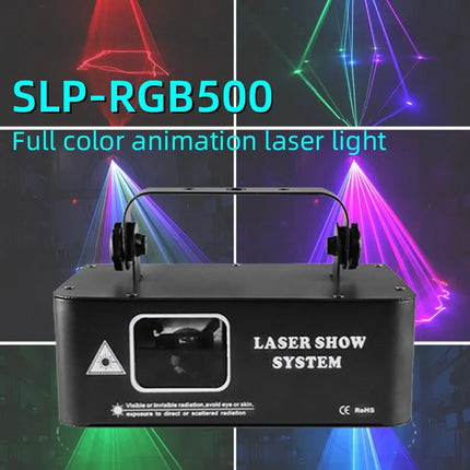 RGB Laser 500MW Beam Line Scanner Projector DMX Professional Disco DJ Wedding Party Bar Club Stage Light