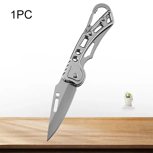 WXCOO Stainless Steel Folding Knife Forged Meat Cleaver Portable Pocket Knife Universal Kitchen Knives Slicing Cutting Knife