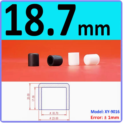 White/Black Silicone Rubber Round Caps Protection Gasket Dust Seal End Cover Caps For Pipe Bolt Furniture 3mm-78.5mm