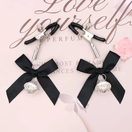 Stainless Steel Metal Chain Nipple Milk Clips Breast Clip Sex Slaves Nipple Clamps Sex Toys Butterfly Style For Couples