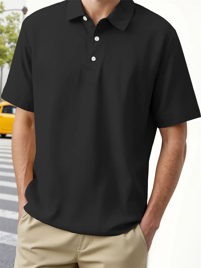 Summer Men's cotton linen casual polo shirt Quick Dry Short Sleeve T-shirts Male Tops turn-down collar Pullover Men polo shirt