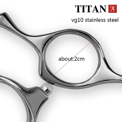 TITAN Professional Hairdressing Haircut Scissors 6 Inch VG10  Hairdresser's Cutting Thinning Tools High Quality Salon Set