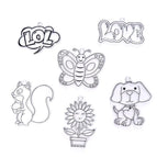 6pcs butterfly