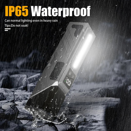 High Power LED Handheld EDC Flashlight Rechargeable Pocket Portable RGB Torch with Magnet Outdoor Camping Fishing Clip Light