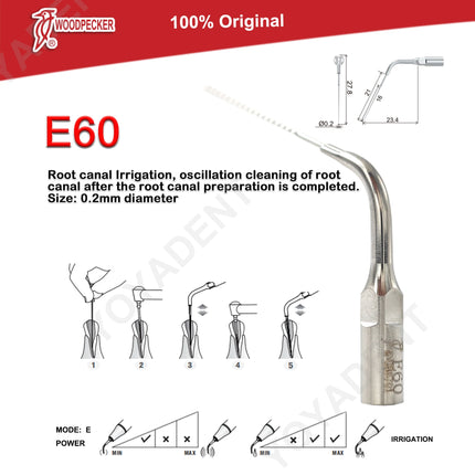 Woodpecker Tips DTE Dental Ultrasonic Endo Scaler Tips Scaling Tips Fit EMS UDS NSK SATELEC Scaler Handpiece Dentistry Tools