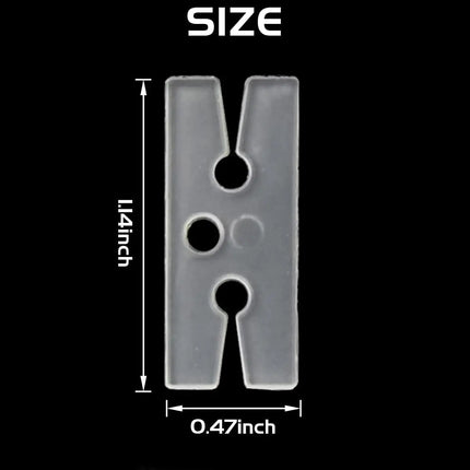 300PCS H Shape Balloon Clips for Sealing - Bulk Plastic Ties for Party Decor