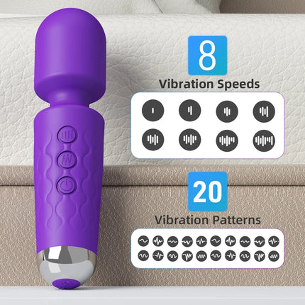 Powerful 20 Speeds AV Vibrator Magic Wand Clitoris Stimulator Sex Toys for Women G Spot Massager Adult Female Sex Product