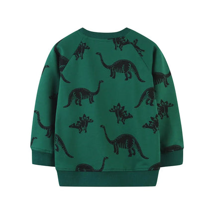Jumping Meters 2-7T Boys Girls Sweatshirts Dinosaurs Long Sleeve  Children's Clothing Animals Baby Hooded Shirts