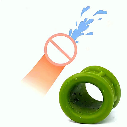 Silicone Cock Ring Ball Stretcher Scrotum Testis Restraint Ejaculation Delay Lasting Time Penis Ring Sex Toy For Men Adult Games