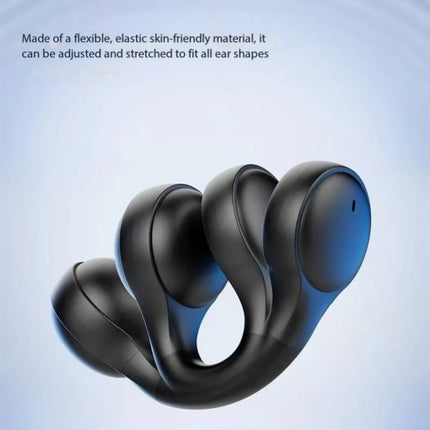 Wireless Bluetooth Earphones Ear-clip LED Power Display Headset Sport Earbuds For Xiaomi HD Sound Game Headphones With Mic