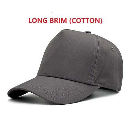 Quick Dry Baseball Hat for Men and Women, Hard Top, High Crown, Sports Hip Hop Caps, Big Head, Outdoor,