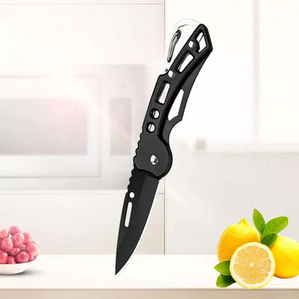 Stainless Steel Mini Pocket Knife Fruit Paring Knife with Non-slip Handle Multifunctional Folding Knife for Household Cooking