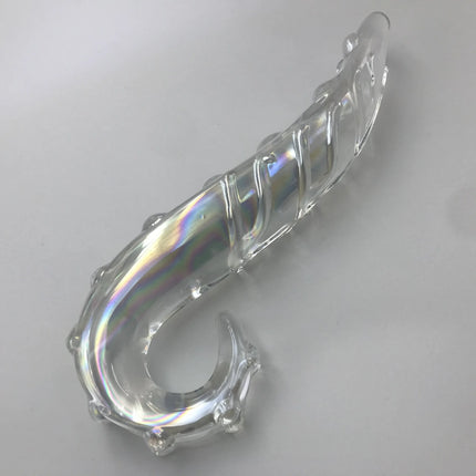 Sea Horse Glass Anal Plugs Wholesale Glass Masturbation Erotic Toys Pink Purple Black Green Blue Crystal Glass Dildos for Women