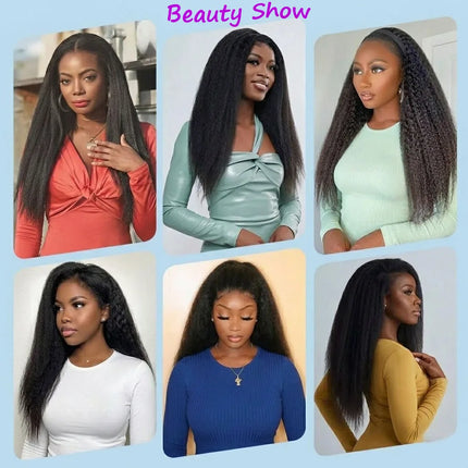Yaki Straight Feathered Human Crochet Hair For Braiding Hair Boho Braids Human Hair Extensions Miracle Knots Crochet Human Hair
