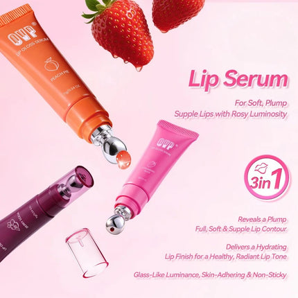 Fruit-flavored Enhancing Complexion Lip Serum, Hydrates and Moisturizes, Does Not Stick To The Cup, Convenient for Daily Use