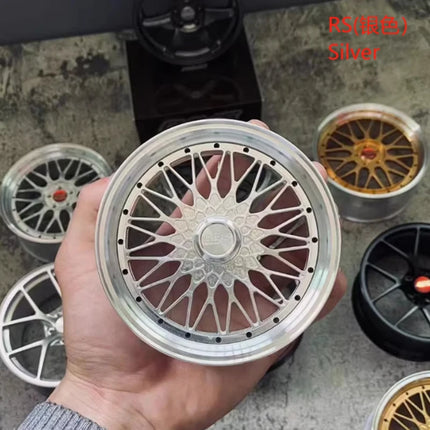 Wheel Model Car Ornaments RAYS Metal Wheel RID Aluminum Alloy Simulation Forging Wheel Modification Creative Desktop Toy