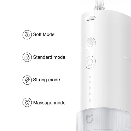 XIAOMI MIJIA Portable Oral Irrigator F400 4 Mode 200mL Water Tank 1700 Time/m Water Spray Retractable Irrigator Flosser Pick Jet