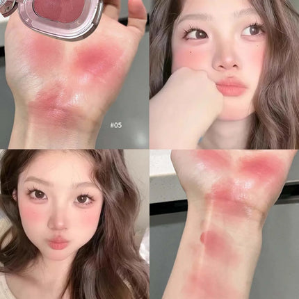 Monochrome Low Saturation Matte Blusher Suitable for Lips and Cheeks Makeup Multi-Use Blush Cream Lip Mud Beauty Cosmetics