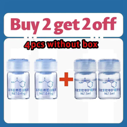 Korea Facial Hydrolyzed Silk Protein Collagen Thread Ball Serum Moisturiz Hydration Lifting Firm Fine lines Essence SkinCare