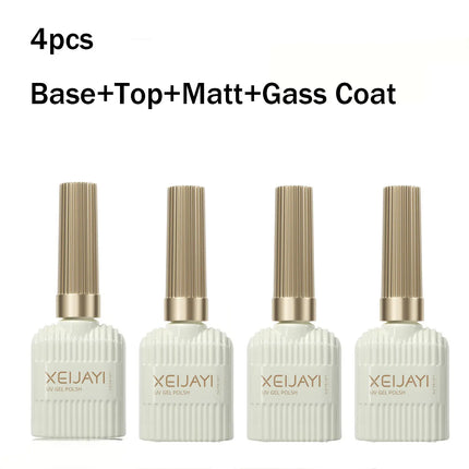 XEIJAYI Base Gel Super Top Coat Manicure Matte Top Coat Semi Permanent Soak Off UV Gel Varnish 15ml
