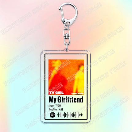 TV Girl Songs Keychains for Women Accessories Bag Cigarettes Out The Window Lovers Rock Not Allowed Keying Jewelry Fans Gifts