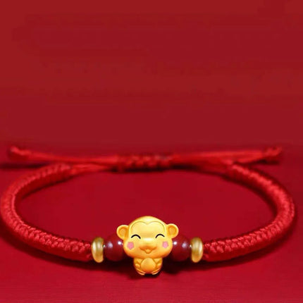 12 Constellation Zodiac Sign Charm Braided Bracelets Men Women Classics Red Rope Bracelet & Bangle Birthday Gift Party Jewelry