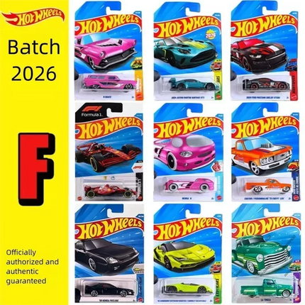 Hot Wheels 2026F Mini Alloy Car Ferrari F1 Lamborghini Aston Martin C4982 Diecast Vehicle Toy Gift for Boys Children
