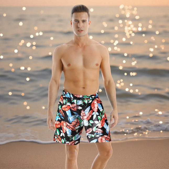 Men's beach shorts, swim trunks, waterproof quick drying fabric, new styles, multiple colors, in stock, available for wholesale