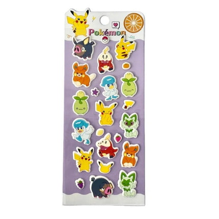 Genuine Pokemon Pikachu Squirtle 3D Stickers Cartoon Planner Decor Decal For Water Mug Phone Ipad Helmet Decor Decals Girls Gift