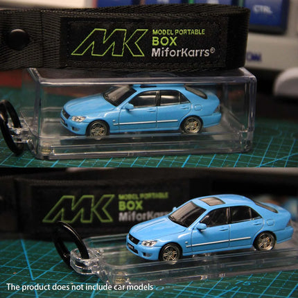 Model portable box compatible with 1/64 car model display box, hanging piece, portable storage box and protective box