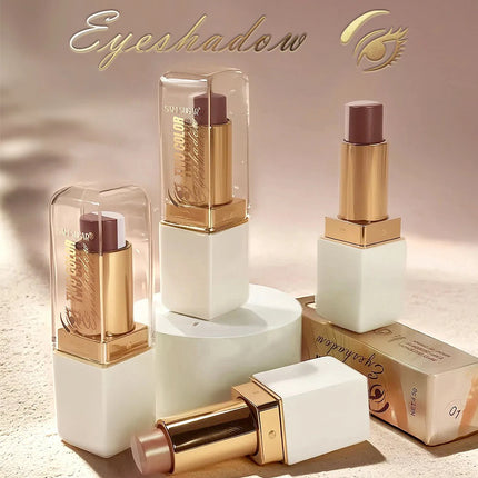 Double Color Eyeshadow Stick Glitter Highlight Shadow Stick Eye Makeup Waterproof Lasting Shimmer Metallic Eyeshadow Makeup