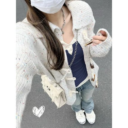 Women's Streetwear Fake Two-Piece Long Sleeve T-shirt Floral Lace Trim Casual Slim Fit Tees Female Autumn Winter Bottoming Top