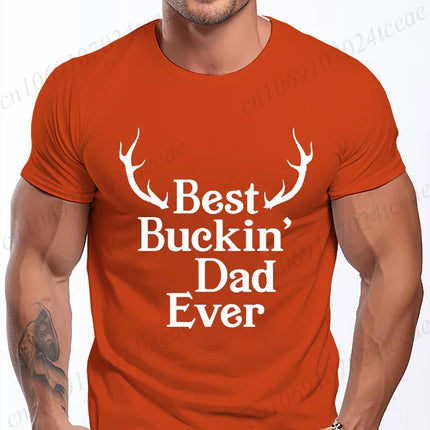 Mens Street T Shirt Best Dad Ever for Amazing Dad Funny Fathers Day Tees Summer Classic Men's T-shirt Street Oversized Clothing