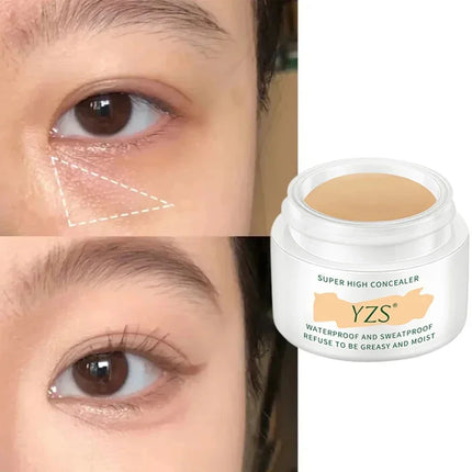 Concealer Cream Waterproof Full Coverage Concealer for All Skin Tones Tattoos Scars Dark Circles Acne Spots Foundation Makeup