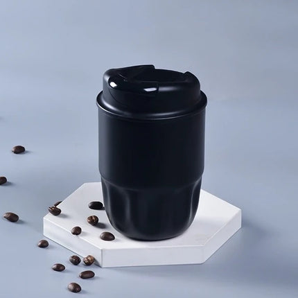 260ml Petal Coffee Tumbler, 316 Stainless Steel Vacuum Cup, Antibacterial & Wide Mouth, Double-Wall Thermos for Hot/Iced Drinks