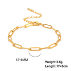 9 Paperclip Chain / 17-22 cm