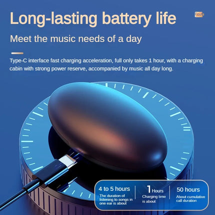 KEBIDUMEI Sleep Headphones Bluetooth 5.3 Mini Invisible Earbuds for Side Sleepers TWS Wireless Waterproof Stereo Earphones
