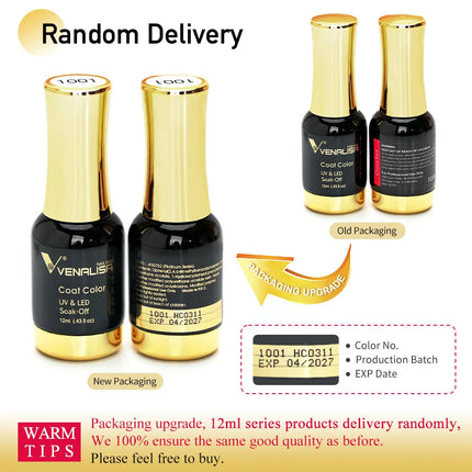 VENALISA 12ml Fabulous Pink Nails Crystal Lacquer CANNI Nail Art Glitter Pearl Diamonds Soak off Platinum UV LED Gel Nail Polish