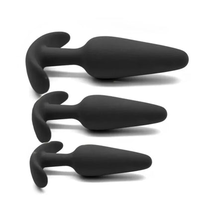 3 Sizes 100% Soft Silicone Adult Plug Butt Plugs Adult Sex Toy for Men Women Gay Unisex Couples Anal Prostate Trainer Massager