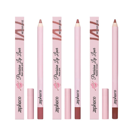3 Colors Lipliner Waterproof Natural and Long-Lasting Color Matte Rose Pink Lipliner Lip Liner Contour Sexy Lip Makeup for Women